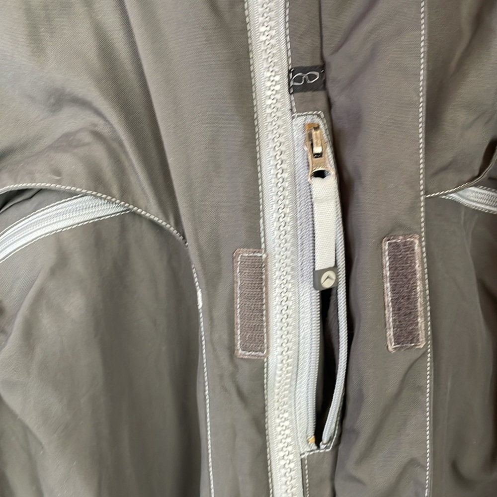 American Eagle Men's Gray Hooded Ski Jacket w/Lots of Zipper Pockets - Size XL - Picture 5 of 17